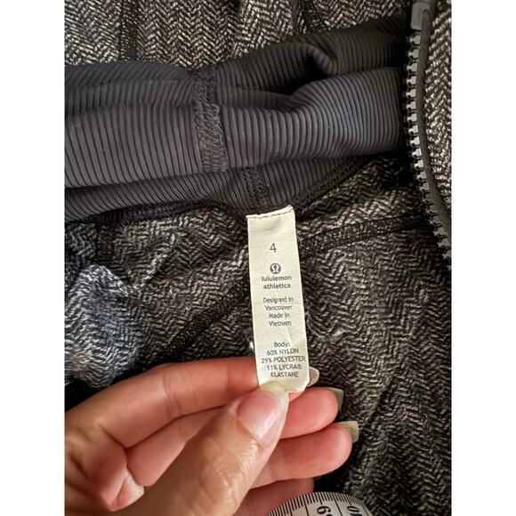Lululemon Define Jacket – Herringbone Heathered Black Size 4 EUC - Picture 4 of 9